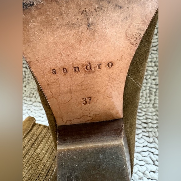 Sandro brown/tan suede boots - Picture 11 of 11